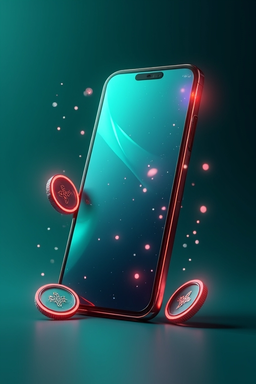 Smartfon z aplikacją kasynową